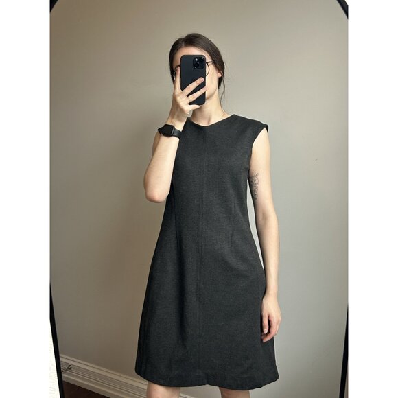 Heathered Gray Midi Office Siren Dress Size 12 - Picture 1 of 7